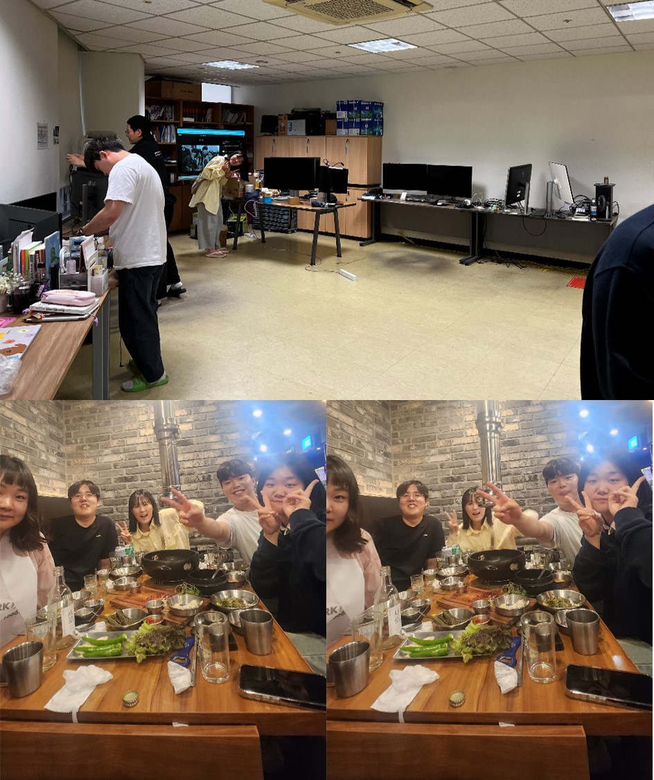 Dinner Together after Clean up!